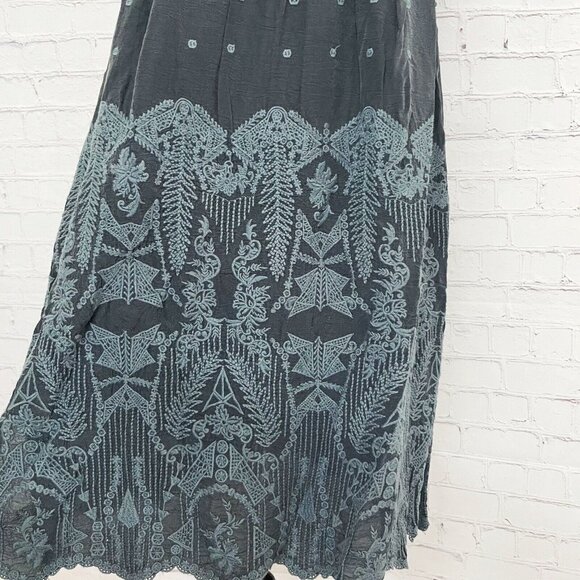 NEW Johnny Was Flower Getaway Mini Dress Women’s Small Embroidered Sanded Black - Picture 4 of 7